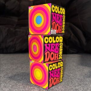 3 Schylling Color Changing Nee Doh Toy